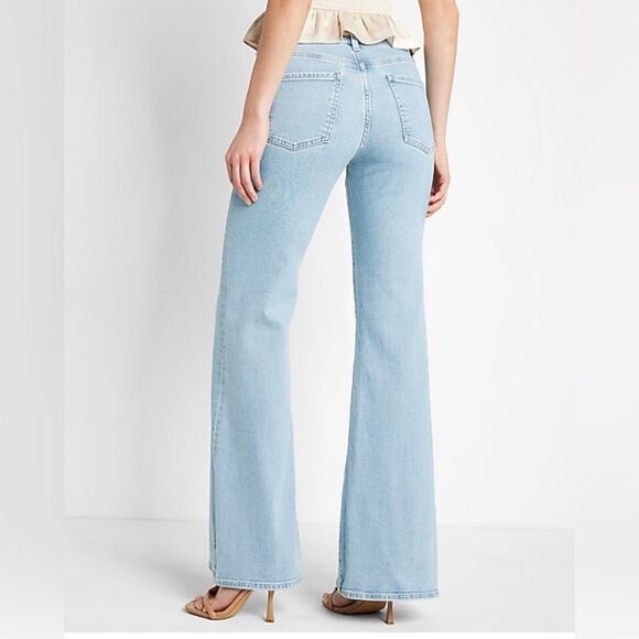 EXPRESS 70’s Flare Mid Rise denim - Picture 3 of 7